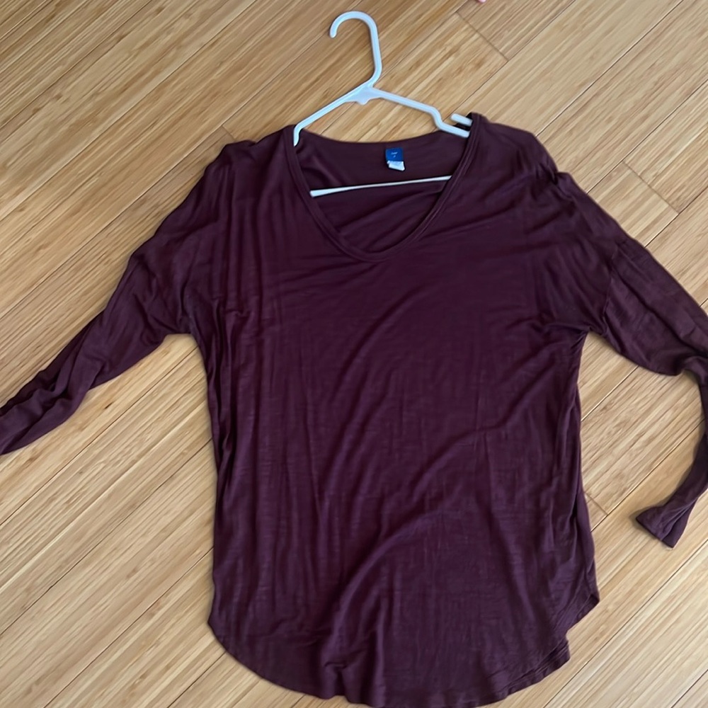 Burgundy LUXE OLD NAVY TUNIC STYLE TOP
